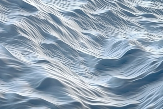 A close up of a snow